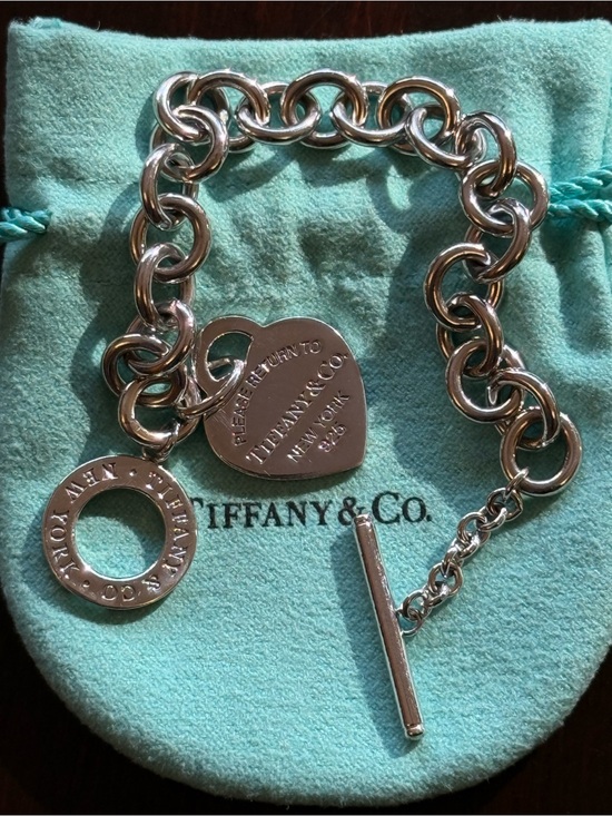 Tiffany & Co. Jewelry - Tiffany & Co. Silver Heart Tag Toggle Bracelet